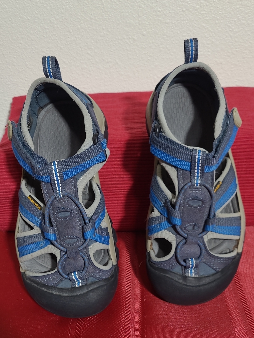 Keen  Venice H2 Waterproof Sport Sandals Kids Blue and Gray Water Shoes